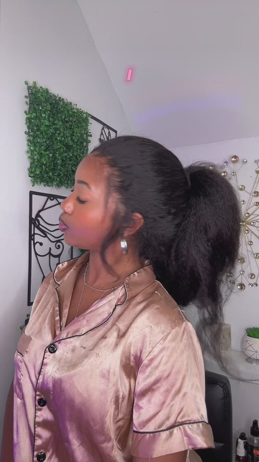 26 inch  Kinky Straight 360 Wig